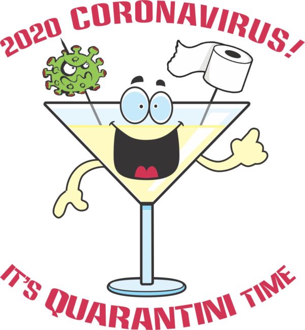 Quarantini Corona T shirt - Image 2
