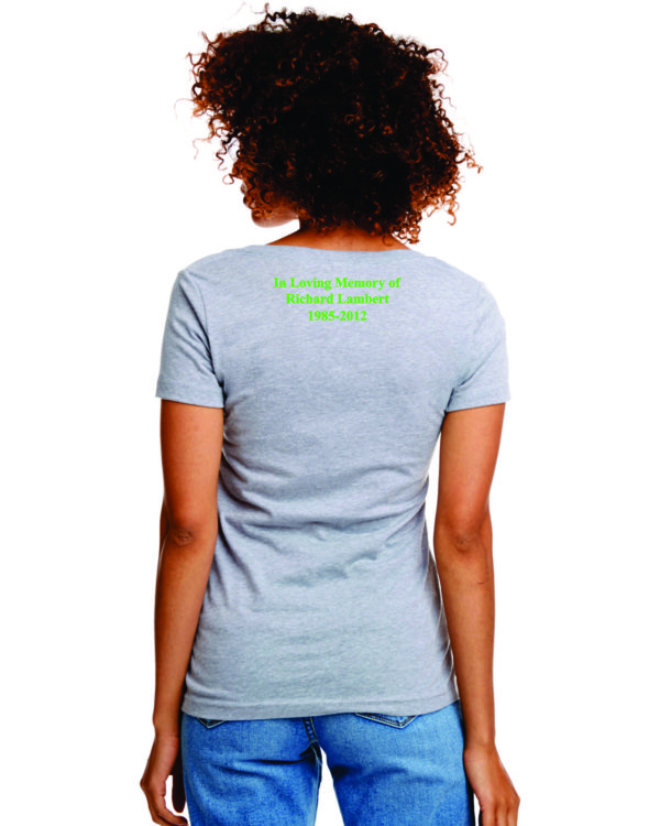 RLF Logo Printed T Shirt Ladies V Neck - Image 4