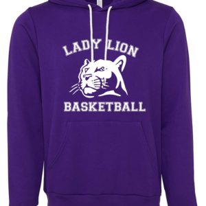 Womens/Unisex Lady Lion Soft Hoodie with White Lion
