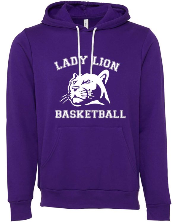 Womens/Unisex Lady Lion Soft Hoodie with White Lion