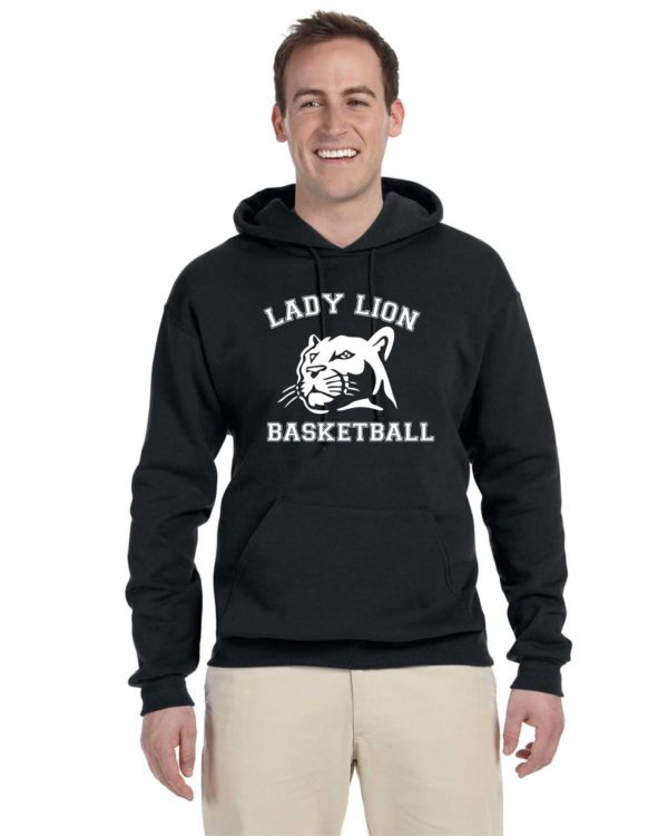 Unisex Lady Lion 50/50 Heavyweight Hoodie - Image 2