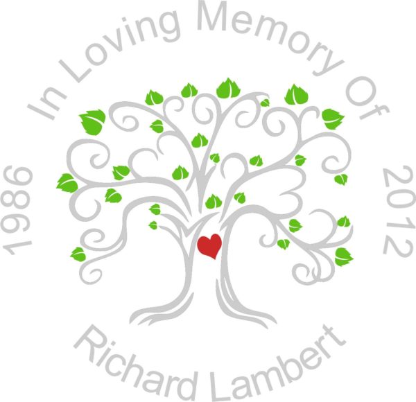 RLF Long Sleeve V Neck T Shirt with Memorial - Image 2