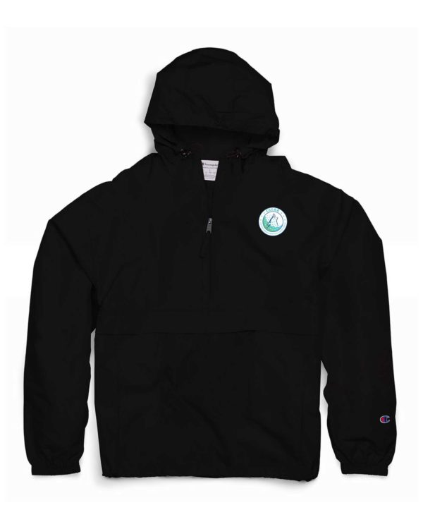 Unisex  Packable Wind Jacket with Pockets and Hood - Image 2