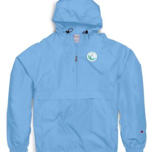 Unisex  Packable Wind Jacket with Pockets and Hood