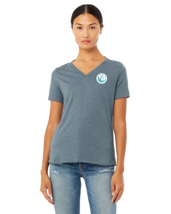 Unisex Triblend V Neck T - Image 2