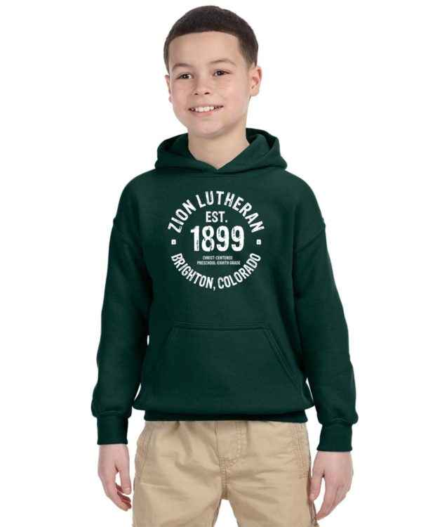 Zion Youth 50/50 Blend Hoodie with 1899 Logo - Image 3