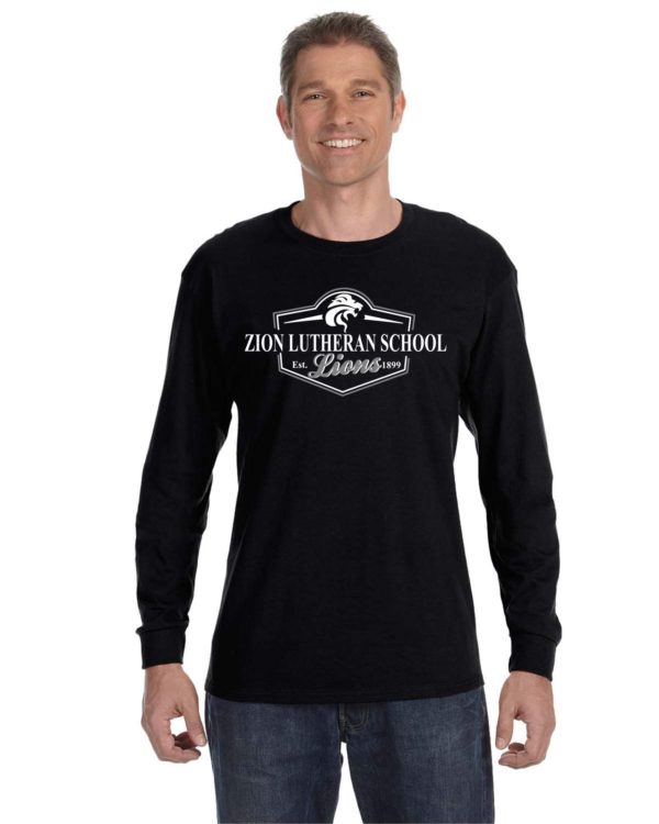 Adult 50/50 Blend Long Sleeve Tshirt with Emblem Logo