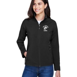 Zion Womens Cruise Fleece Bonded Soft shell Jacket Embroidered