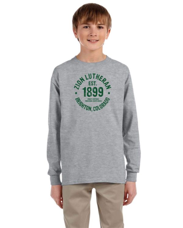 Zion Youth Long Sleeve T shirt with 1899 Logo