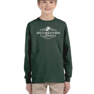 Zion Youth Long Sleeve T shirt with Emblem logo