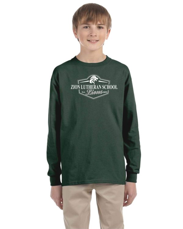Zion Youth Long Sleeve T shirt with Emblem logo