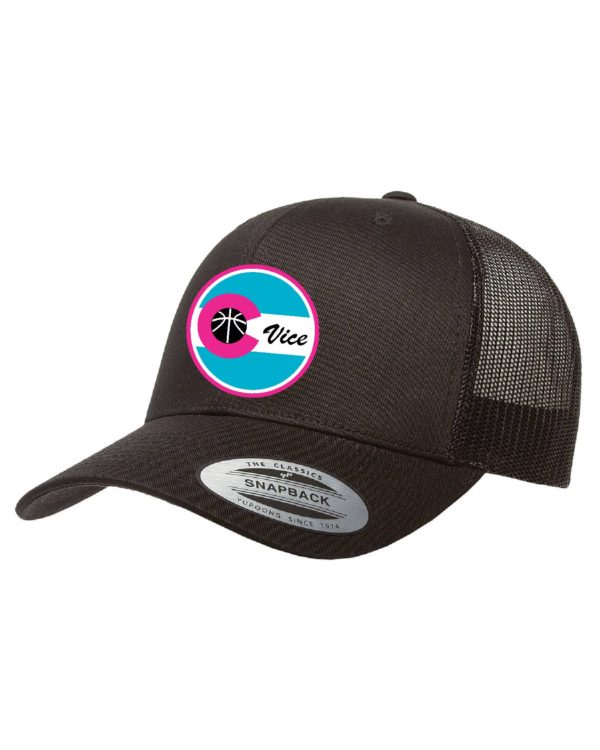 Vice Embroidered Snap Back Trucker Cap