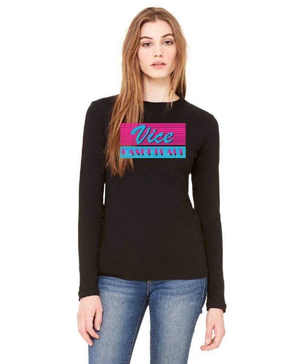 Vice Long Sleeve Bella Canvas Unisex Blend T Shirt - Image 2
