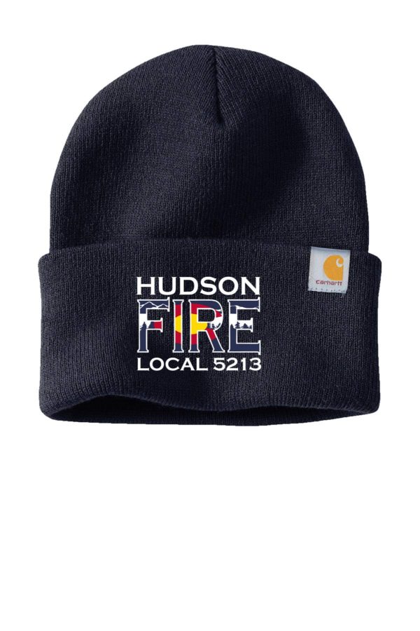 Carhartt Embroidered Navy Watch Cap - Image 2