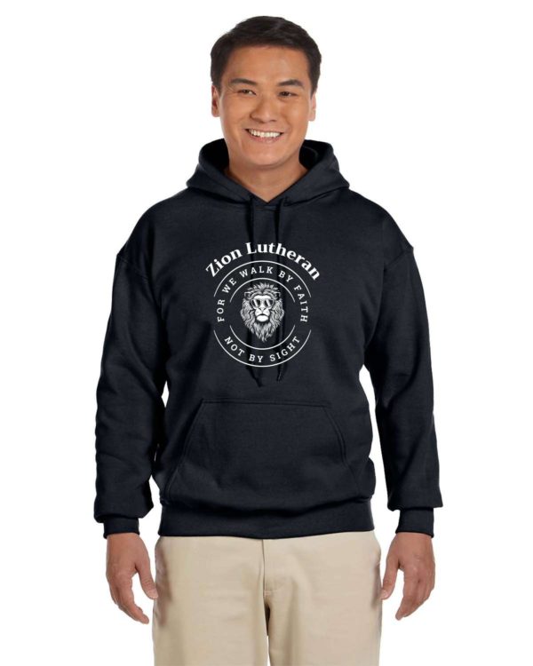 Zion Adult Pullover Hoodie with Lion Sunglass Logo