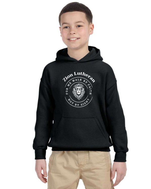 Zion Youth Hoodie with Sunglass Lion