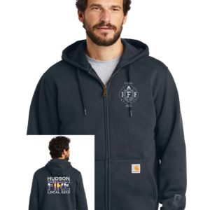 Carhartt Paxton Rain Defender Pullover or Full Zip Printed with IAFF Logo and 5213 or Fire Logo