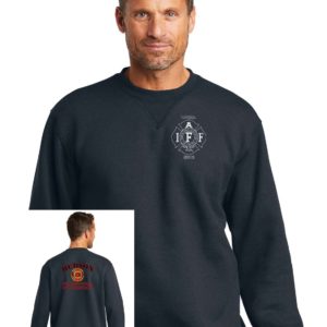 Carhartt Crewneck Sweatshirt with Printed IAFF and 5213 or Colo Flag