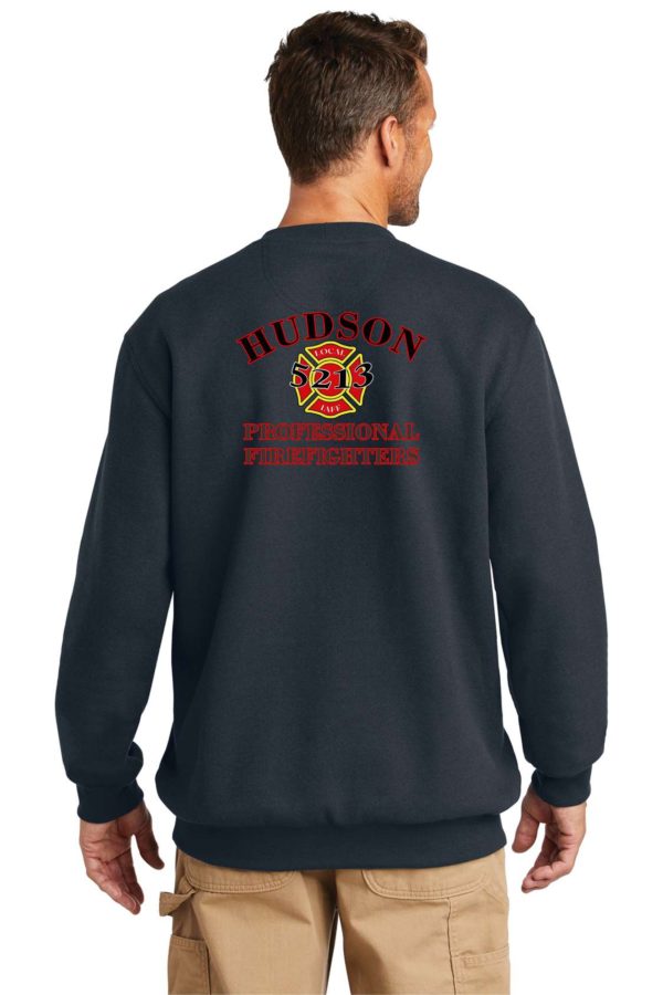 Carhartt Crewneck Sweatshirt with Printed IAFF and 5213 or Colo Flag - Image 2
