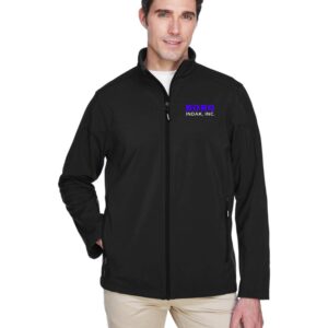 Borg Mens Cruise Fleece Bonded Soft shell Jacket Embroidered