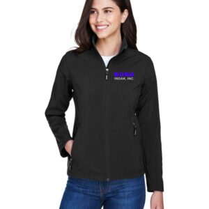 Borg Womens Cruise Fleece Bonded Soft shell Jacket Embroidered
