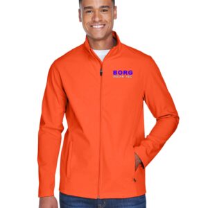 Borg Mens Soft Shell Waterproof Jacket